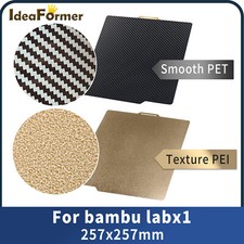IdeaFormer Carbon Fiber Style PET+PEI Sheet Magnetic Steel Sheet Plate Heat Bed picture