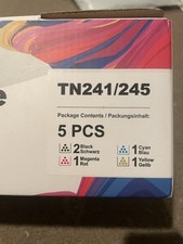 Premium Toner Cartridge 5 Pcs 4 Colors TN241/245  Black Magenta Yellow Cyan picture