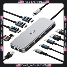 Acer USB-C Docking Station 3 Monitors 11-in-1 Multiport Hub picture