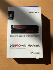 SAMSUNG 990 PRO 1TB NVME M.2 2280 SSD with Heatsink 7,450MB/s MZ-V9P1T0 PS5/PC picture