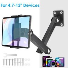 Tablet Phone Wall Mount 360° Rotating Foldable Holder for 4.7-13