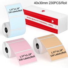 40x30mm 3 Roll Self-Adhesive Thermal Label Sticker Paper for Phomemo M110 M220 picture
