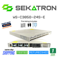 ♻️ Cisco Catalyst WS-C3850-24S-E 24-Port Gigabit Ethernet SFP Switch ⚡Fast Ship picture
