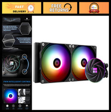 240mm Liquid CPU Cooler with ARGB, 2x120mm PWM Fans, AMD & Intel Compatible picture