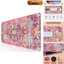 iLeadon Large Boho Desk Mouse Pad Mat Computer Desk Cover Keyboard Mat 1 picture