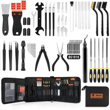 68Pcs 3D Printer Tool Kit Deburring Scrapers Files Brushes Nozzle Cleaning Case picture