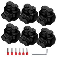 Joinfworld 2 Port Insulated Multi Tap 250MCM-6 AWG, 250mcm-6 Awg(6pcs) picture