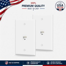 High-Speed Ethernet Wall Plate 2-Pack: Stylish and Safe with Cat6 Compatibility picture