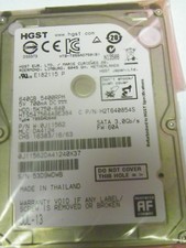 Hitachi HTS547564A9E384 P/N:0J11562 MLC:DA4124 FW: 60A 640GB 2.5