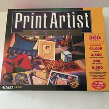 Print Artist Gold Vintage Image & Publishing Suite Windows 95 Macintosh  picture