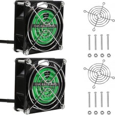 2PCS EC Axial Fan AC 110V 115V 120V 220V 240V, 80mm x 25mm Brushless Cooling...  picture