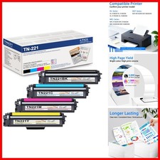 MOLIMER TN-221 Toner Cartridges 4 Pack Replacement Brother TN225 TN221 Toner picture