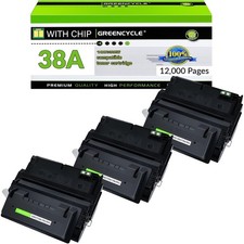 3 PACK - Black Q1338A 38A Toner for HP LaserJet 4200 4200dtnsl 4200dtn 4200tn picture