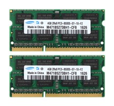 Samsung (8GB) 2x4GB 2RX8 DDR3 1066MHz PC3-8500S 204PIN SO-DIMM Laptop RAM Memory picture