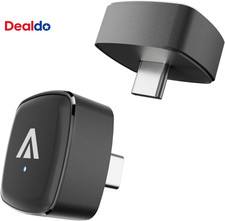 D7 USB C Wireless Carplay Android Auto Mini Adapter 2-In-1, Alloy Shell, Compati picture