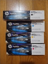 2020-21 Genuine Set 4 HP 972X LARGE Cartridges F6T84AN PageWide 452 477 552 577 picture