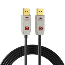 8K DisplayPort 1.4 Fiber Optic Cable, 32.4Gbps, HDR DSC 1.2a, 25ft picture