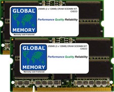 256MB 2x128MB DRAM SODIMM KIT CISCO 7301/7304/7200.MEM-NPE-G1-256M,MEM-7301-256M picture