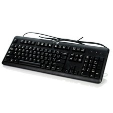 New HP KU-1156 Black USB Wired 104-Key US Standard Desktop Keyboard 672647-003 picture