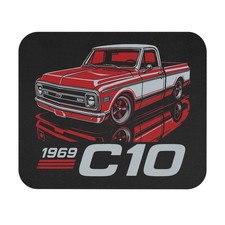1969 Chevy C10 Pickup Mouse Pad Vintage Classic Truck Hot Rod Computer Desk Mat picture