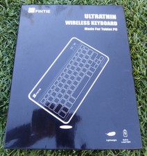 FINITE ULTRATHIN WIRELESS BLUETOOTH KEYBOARD MADE FOR TABLET PC & CARRY CASE picture