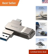 D40E 256GB Dual USB 3.2 Gen 1 Flash Drive - Elegant Metal Swivel Design picture