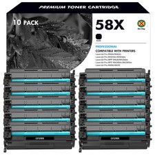 10PK CF258X Toner for HP 58X LaserJet Pro M404 M404n M404dn M404dw M304 No Chip picture