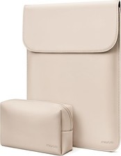 Apricot Laptop Sleeve and Small Bag, Faux Suede Leather Case for 13-13.3 inch picture
