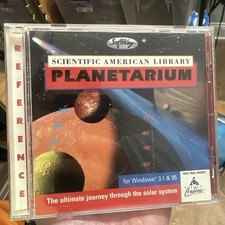SoftKey Scientific American Library Planetarium CD-ROM Windows 3.1 95 90s Class picture