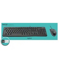 Logitech MK120 Full-size Wired Keyboard & Mouse Combo for Windows Mac 920-002565 picture
