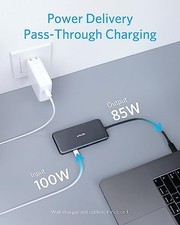 ANKER USB C HUB, 341 USB-C HUB (7-IN-1) WITH 4K HDMI, 100W POWER DELIVERY, - picture