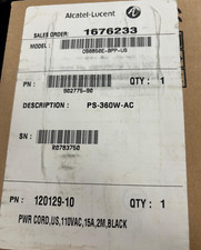 New Open Box Alcatel-Lucent PS-360W-AC OS6850E-BPP-US 902775-90 Power Supply picture