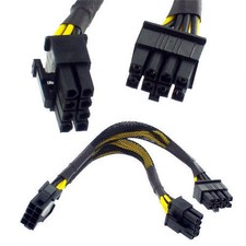 EPS 12V 8 pin to Dual 8 pin Y Splitter Power Cable YEP-S828 picture