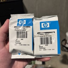 HP 901 | 2 Ink Cartridges | Black + Tri-color - New Sealed picture