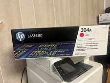 HP Genuine OEM Original (304A)  Magenta CC533A sealed box, small tear picture