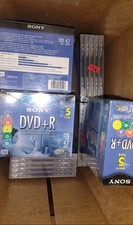 Huge Lot Of 16 (5)Packs Of SONY DVD+R 120 min. 4.7 GB  picture