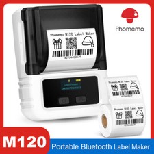 Phomemo M120 Label Maker Machine Thermal Bluetooth Label Barcode Printer White picture