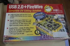 SIIG USB 2.0+FireWire Hi-Speed PCI Combo Adapter  w/ Deluxe DV Editing Software picture