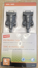 Staples VGA Monitor Cable 6 ft 1.8 m HDDB15 Male to Male Black MPN 18759 picture