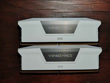 Corsair Vengeance 32GB (2x16GB) DDR5 6000MHz CL36 WHITE RAM - Working, Read desc picture
