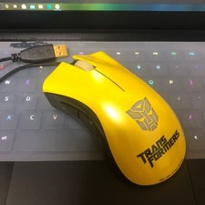 Razer Gaming Mouse DeathAdder Bumblebee Transformers 3 Wired Used picture