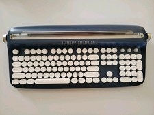 ACTTO YUNZII B503 Wireless Retro Look 5.0 Bluetooth Keyboard Blue picture