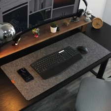 Large Wool Felt Office Computer Desk Mat Cushion Keyboard Game Mouse Laptop Pad picture