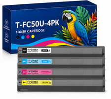 T-FC50U Toner Cartridge 4Pack Replacement for E-Studio 2505AC 3005AC 2555C picture