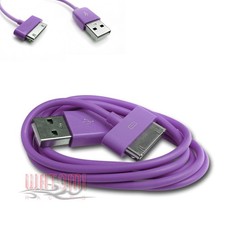 100X 6FT USB 30PIN PURPLE CABLE DATA CHARGER FOR GALAXY TAB 7