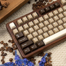 164 Keys Coffee Translucent Keycaps Doubleshot PBT Cherry Profile Keycap picture