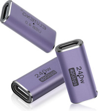 3 Pack Coupler 240W USB C to USB C Connector Female to Female Adapter picture
