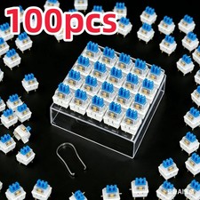 Keyboard Switches, 20/50/100 Pcs 3PIN Blue Clicker Dustproof Mechanical Keyboard picture