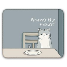 Non-Slip Mouse Pad Gaming Small 26x21cm / 10x8 inch, Cat 01 picture