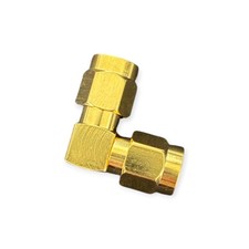 SMA Male to SMA male Right Angle 90 Degree Adapter Connector 10PCS picture